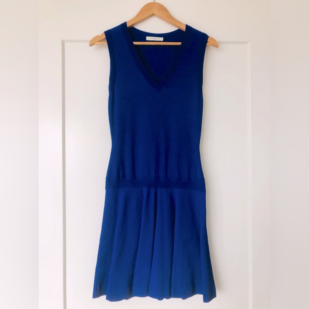 Sandro mini dress royal blue